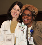 Dr. Coulter with St. Luke's nurse.