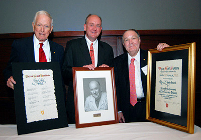 Dr. Charles D. Fraser, Jr. (center), receives award from 