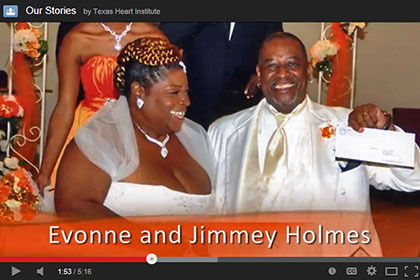 View a video about Jimmey and Evonne Holmes wedding.