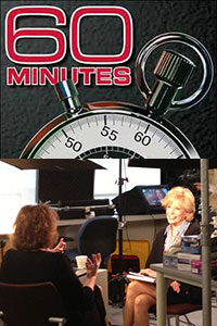 Leslie Stahl of 60 Minutes with Dr. Doris Taylor.