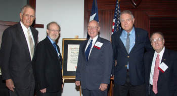 Dr. Charles Mullins receives Ray C. Fish Award.