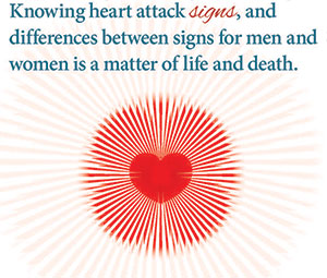 Know the signs of a heart attack.