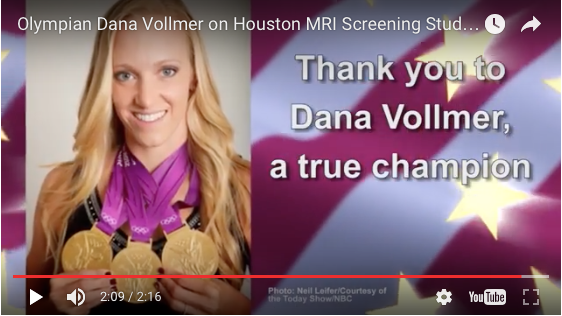 Olympian Dana Vollmer on Houston MRI Screening Study to prevent SCD in students.