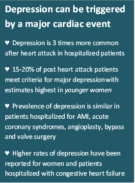 Depression after a cardiac event