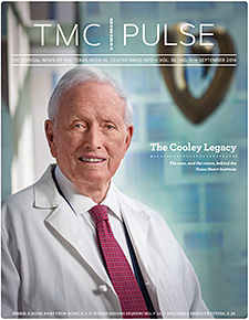 TMC Pulse September 2014 cover: Denton A. Cooley, MD